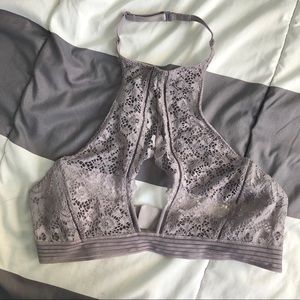 ❣️ 4/$20 - Muted Purple Lace Halter Bralette